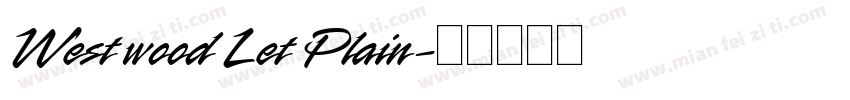 West wood Let Plain字体转换